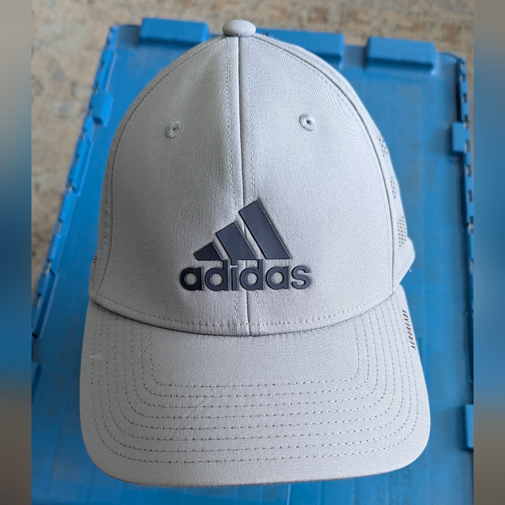 Adidas Light Gray Baseball Cap - image 1